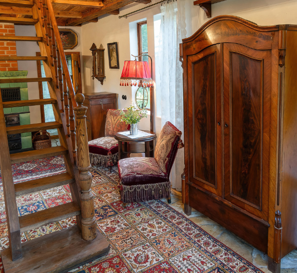 Übernachten im Gartenhaus in der Buchholzmühle- Innenaufnahme