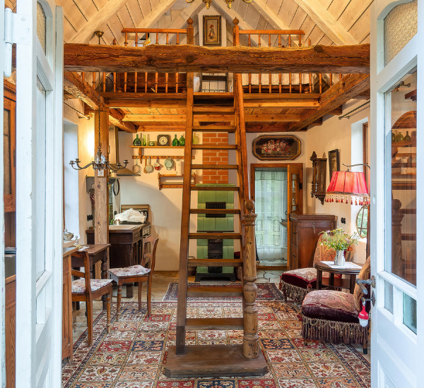 Übernachten im Gartenhaus in der Buchholzmühle- Innenaufnahme