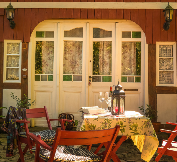 Übernachten im Gartenhaus in der Buchholzmühle- Außenaufnahme