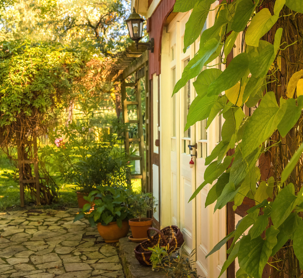 Übernachten im Gartenhaus in der Buchholzmühle- Außenaufnahme