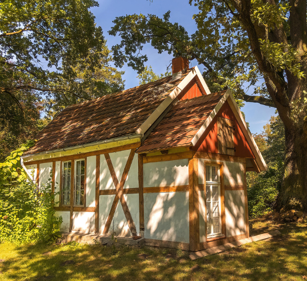 Übernachten im Gartenhaus in der Buchholzmühle- Außenaufnahme