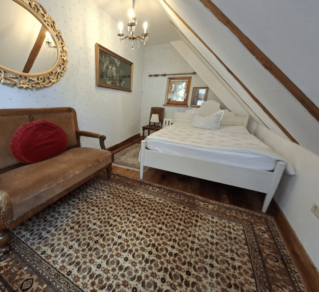 Zimmer 10 der Waldpension Buchholzmühle im Naturpark Fläming